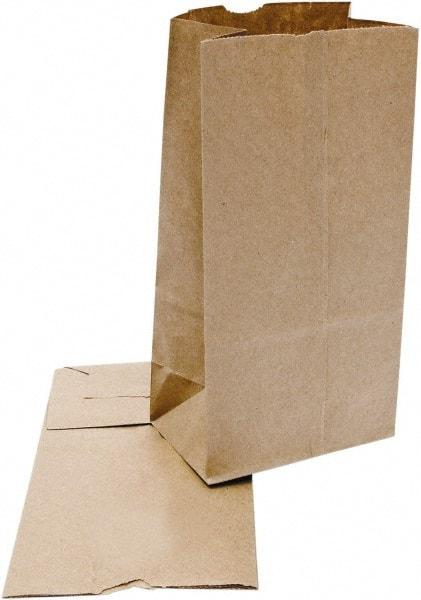 DURO BAG MFR - Kraft Grocery Bag - 5 x 3-11/32 x 9-3/4, Brown - Exact Tool & Supply