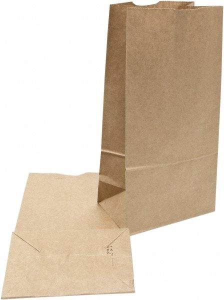 DURO BAG MFR - Kraft Grocery Bag - 6-1/8 x 4-11/64 x 12-7/16, Brown - Exact Tool & Supply