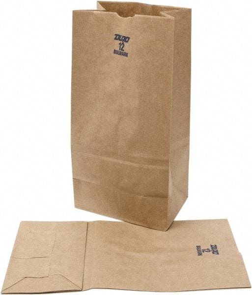 DURO BAG MFR - Kraft Grocery Bag - 7-1/16 x 4-1/2 x 13-3/4, Brown - Exact Tool & Supply