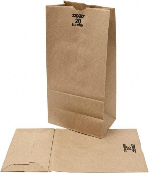 DURO BAG MFR - Kraft Grocery Bag - 8-1/4 x 5-5/16 x 16-1/8, Brown - Exact Tool & Supply