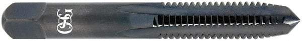 OSG - 1-3/8 - 12 UNF 3B 6 Flute TiCN Finish High Speed Steel Straight Flute Standard Hand Tap - Plug, Right Hand Thread, 6-1/16" OAL, 3" Thread Length, H4 Limit, Oversize - Exact Tool & Supply