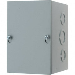 nVent Hoffman - Steel Junction Box Enclosure Screw Flat Cover - NEMA 1, 4" Wide x 6" High x 4" Deep - Exact Tool & Supply