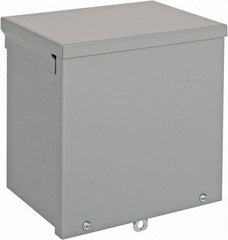 nVent Hoffman - Steel Junction Box Enclosure Screw Flat Cover - NEMA 3R, 8" Wide x 8" High x 6" Deep - Exact Tool & Supply