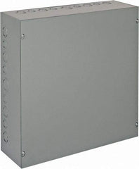 nVent Hoffman - Steel Junction Box Enclosure Screw Flat Cover - NEMA 1, 18" Wide x 18" High x 6" Deep - Exact Tool & Supply