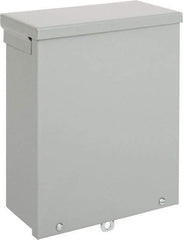 nVent Hoffman - Steel Junction Box Enclosure Screw Flat Cover - NEMA 3R, 8" Wide x 10" High x 4" Deep - Exact Tool & Supply