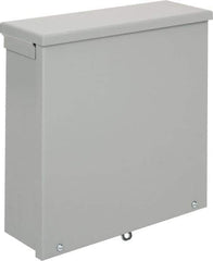 nVent Hoffman - Steel Junction Box Enclosure Screw Flat Cover - NEMA 3R, 12" Wide x 12" High x 4" Deep - Exact Tool & Supply