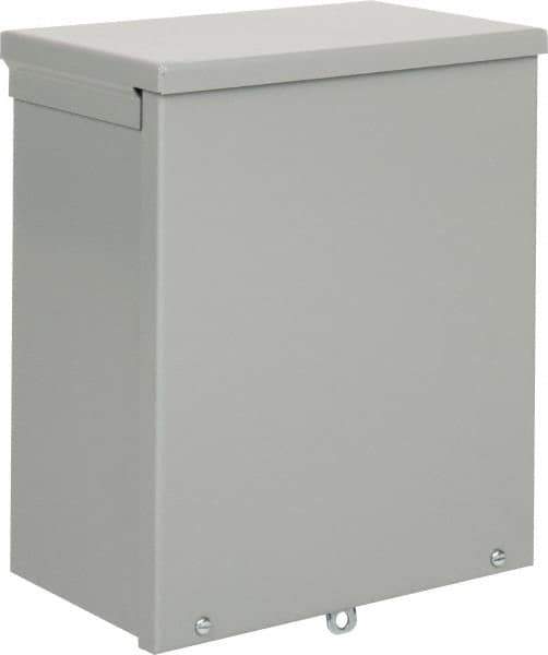 nVent Hoffman - Steel Junction Box Enclosure Screw Flat Cover - NEMA 3R, 10" Wide x 12" High x 6" Deep - Exact Tool & Supply