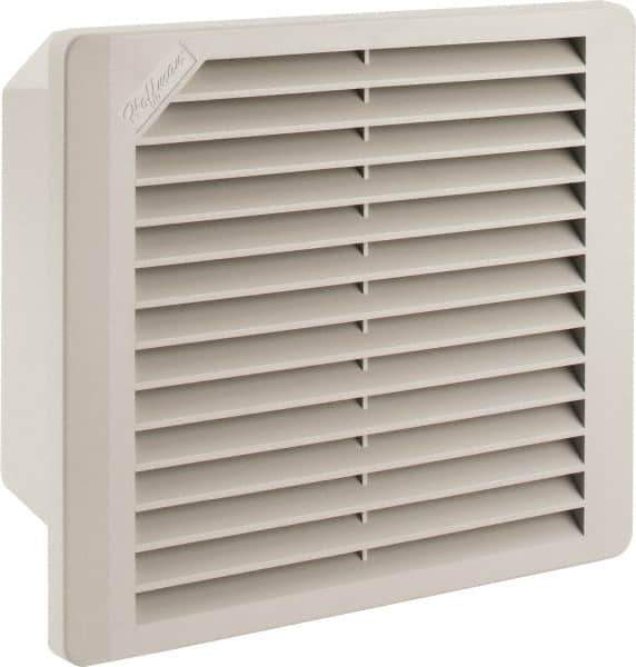 nVent Hoffman - 140 CFM, Enclosure Cooling Fan Package - 8-7/8 Inch Wide x 3-7/8 Inch Deep x 7-13/16 Inch High, 115 VAC, ABS Grill and Enclosure - Exact Tool & Supply