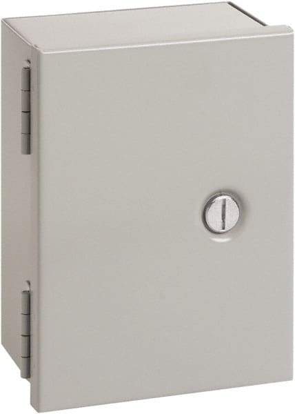 nVent Hoffman - Steel Junction Box Enclosure Hinge Flat Cover - NEMA 1, 12" Wide x 14" High x 6" Deep - Exact Tool & Supply