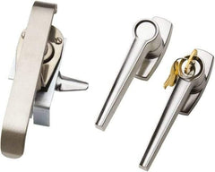 nVent Hoffman - 12 NEMA Rated, Electrical Enclosure Steel Keylock Kit - For Use with Type 12 Enclosure, Includes Adjustable Rod Guides, All Hardware, Handle, Latch & Latch Rods - Exact Tool & Supply