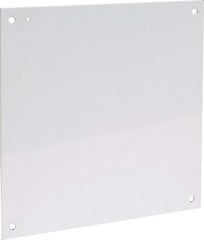 nVent Hoffman - 17" OAW x 17" OAH Powder Coat Finish Electrical Enclosure Nonperforated Panel - 20" x 20" Box, 12 Gauge Steel, Use with A202006LP/A202008LP/A202010LP/A20H20ALP/A20H20BLP/A20H20BLP3PT - Exact Tool & Supply