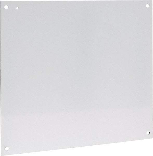 nVent Hoffman - 18-1/2" OAW x 21" OAH Powder Coat Finish Electrical Enclosure Nonperforated Panel - 24" x 20" Box, 14 Gauge Steel, Use with A24N2010LP/A24N206LP/A24N208LP/A24N20BLP/A24N20CLP/A30N24ALP - Exact Tool & Supply