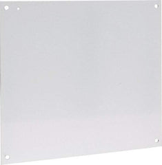nVent Hoffman - 18-1/2" OAW x 21" OAH Powder Coat Finish Electrical Enclosure Nonperforated Panel - 24" x 20" Box, 14 Gauge Steel, Use with A24N2010LP/A24N206LP/A24N208LP/A24N20BLP/A24N20CLP/A30N24ALP - Exact Tool & Supply