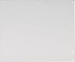 nVent Hoffman - 10-1/4" OAW x 12-1/4" OAH Powder Coat Finish Electrical Enclosure Nonperforated Panel - 14" x 12" Box, 14 Gauge Steel, Use with A14N124/A14N126/A14N128 - Exact Tool & Supply