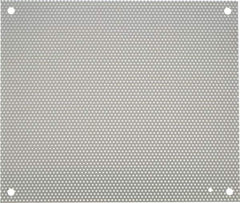 nVent Hoffman - 14-1/2" OAW x 17" OAH Powder Coat Finish Electrical Enclosure Perforated Panel - 20" x 16" Box, 16 Gauge Steel, Use with A20N16ALP/A20N16BLP - Exact Tool & Supply