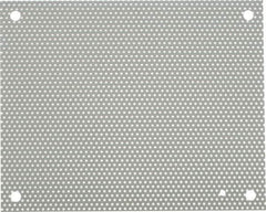 nVent Hoffman - 10-1/2" OAW x 13" OAH Powder Coat Finish Electrical Enclosure Perforated Panel - 16" x 12" Box, 16 Gauge Steel, Use with A16N12ALP/A16N12MPP - Exact Tool & Supply