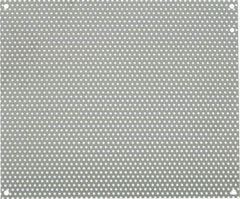 nVent Hoffman - 10-1/4" OAW x 12-1/4" OAH Powder Coat Finish Electrical Enclosure Perforated Panel - 14" x 12" Box, 16 Gauge Steel, Use with A14N124/A14N126/A14N128 - Exact Tool & Supply