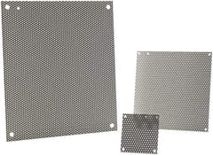 nVent Hoffman - 28-1/2" OAW x 32" OAH Powder Coat Finish Electrical Enclosure Perforated Panel - 36" x 30" Box, 16 Gauge Steel, Use with A36N30ALP/A36N30BLP/A36N30DLP - Exact Tool & Supply