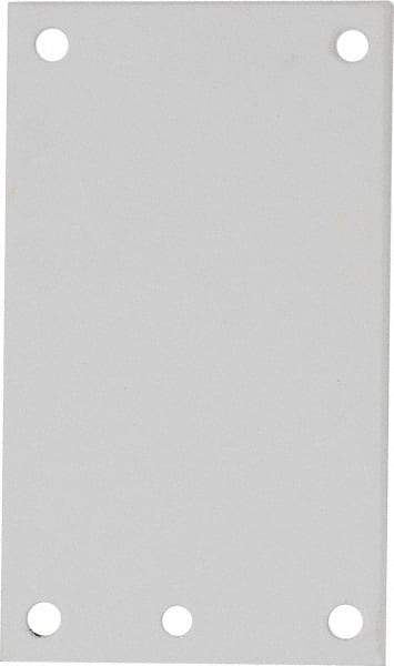 nVent Hoffman - 2-7/8" OAW x 4-7/8" OAH Powder Coat Finish Electrical Enclosure Junction Box Panel - 6" x 4" Box, 14 Gauge Steel, Use with A644PHC/A644PHCW/A845JFGR - Exact Tool & Supply