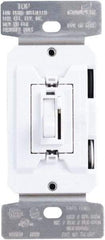 Cooper Wiring Devices - 1 and 3 Pole, 120 VAC, 60 Hz, 600 Watt, Residential Grade, Toggle, Wall and Dimmer Light Switch - 1.8 Inch Wide x 4.19 Inch High, Fluorescent, Halogen, Incandescent - Exact Tool & Supply