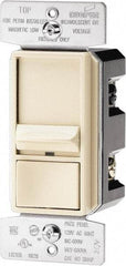 Cooper Wiring Devices - 1 Pole, 120 VAC, 60 Hz, 600 Watt, Residential Grade, Slide Switch, Wall and Dimmer Light Switch - 1.8 Inch Wide x 4.2 Inch High, Fluorescent, Halogen, Incandescent - Exact Tool & Supply