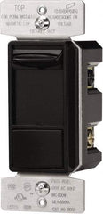 Cooper Wiring Devices - 1 Pole, 120 VAC, 60 Hz, 600 Watt, Residential Grade, Slide Switch, Wall and Dimmer Light Switch - 1.8 Inch Wide x 4.2 Inch High, Fluorescent, Halogen, Incandescent - Exact Tool & Supply