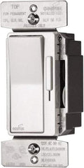 Cooper Wiring Devices - 1 Pole, 120 VAC, 60 Hz, Residential Grade, Rocker, Wall and Dimmer Light Switch - 1.8 Inch Wide x 4.2 Inch High, Halogen, Incandescent - Exact Tool & Supply