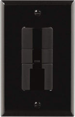 Cooper Wiring Devices - 450 Square Ft. Coverage, Infrared Occupancy Sensor Wall Switch - 600 at 120 V Incandescent, 600 at 120 V Fluorescent, 120 VAC, Black - Exact Tool & Supply
