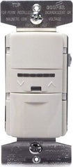 Cooper Wiring Devices - 1,000 Square Ft. Coverage, Infrared Vacancy Sensor Wall Switch - 600 at 120 V Incandescent, 600 at 120 V Fluorescent, 120 VAC, Almond - Exact Tool & Supply