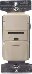 Cooper Wiring Devices - 1,000 Square Ft. Coverage, Infrared Occupancy Sensor Wall Switch - 600 at 120 V Incandescent, 600 at 120 V Fluorescent, 120 VAC, Ivory - Exact Tool & Supply