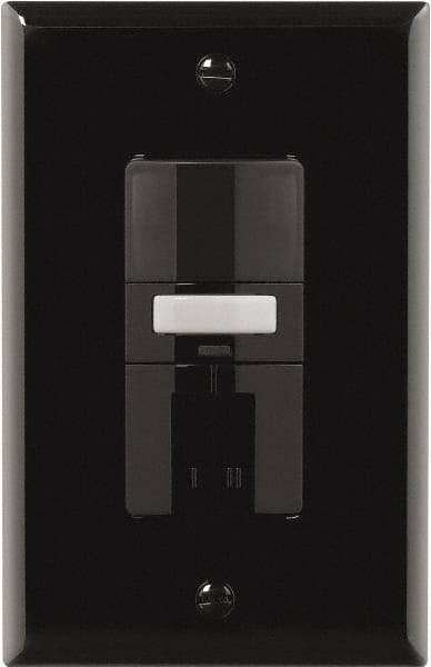 Cooper Wiring Devices - 1,000 Square Ft. Coverage, Infrared Vacancy Sensor Dual Switch - 1,000 at 120 V Incandescent, 1,000 at 120 V Fluorescent, 120 VAC, Black - Exact Tool & Supply
