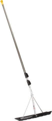 True Temper - 18 Inch Wide Blade x 6 Inch High Blade Roof Rake - 204 Inch Long Aluminum, Telescopic Handle - Exact Tool & Supply