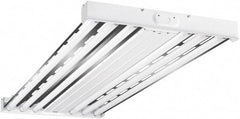 Cooper Lighting - 6 Lamps, 54 Watts, Fluorescent, High Bay Fixture - 48" Long x 2-15/32" High x 19-17/32" Wide, 120-277 Volt, Steel Housing - Exact Tool & Supply