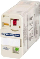 Square D - 5 Pins, Ice Cube Electromechanical Plug-in General Purpose Relay - 15 Amp at 277 V, SPDT, 24 VDC, 14mm Wide x 40mm High x 27mm Deep - Exact Tool & Supply
