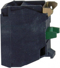 Square D - Multiple Amp Levels, Electrical Switch Contact Block - 120 VAC, 125 VDC, 240 VAC, 250 VDC, and 600 VAC/VDC, Screw Terminal, 22mm Hole, For Use with XB4, XB5 - Exact Tool & Supply