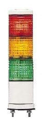 Square D - LED Lamp, Green, Orange, Red, Steady, Preassembled Stackable Tower Light Module Unit - 24 VDC, 75 Milliamp, IP54 Ingress Rating, Base Mount - Exact Tool & Supply