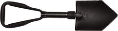 Ability One - 9-3/4" High Notched Steel Shovel - 23-1/2" Long Aluminum D-Grip Handle - Exact Tool & Supply