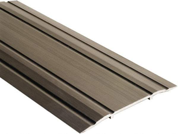 National Guard Products - 48" Long x 5" Wide x 1/4" High, Saddle Threshold - Aluminum Finish - Exact Tool & Supply