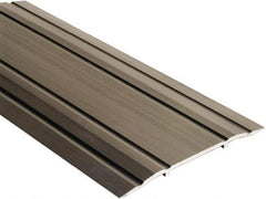 National Guard Products - 48" Long x 5" Wide x 1/4" High, Saddle Threshold - Aluminum Finish - Exact Tool & Supply