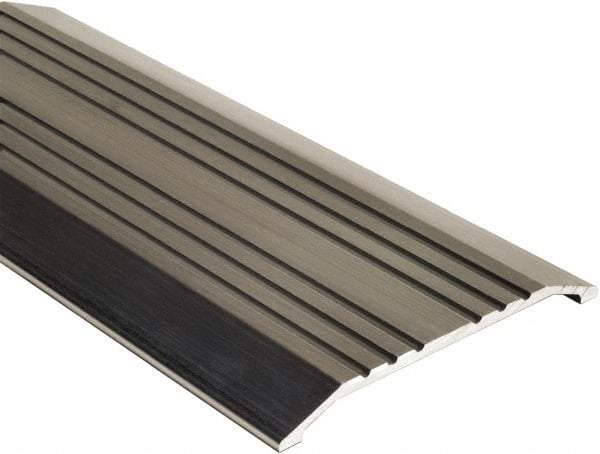 National Guard Products - 72" Long x 5" Wide x 1/2" High, Saddle Threshold - Aluminum Finish - Exact Tool & Supply