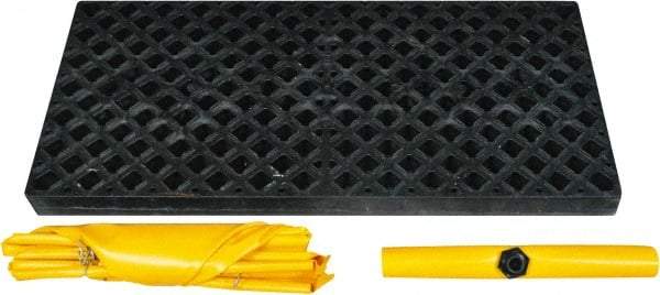 UltraTech - 66 Gal Sump, 3,000 Lb Capacity, 2 Drum, Polyethylene Spill Deck or Pallet - 54" Long x 25" Wide x 4" High, Low Profile, Inline Drum Configuration - Exact Tool & Supply