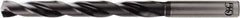 OSG - 7.2mm, 140° Point, Spiral Flute, Solid Carbide Taper Length Drill Bit - WD1 Finish, 76mm Flute Length, 116mm OAL, Series HP258 - Exact Tool & Supply