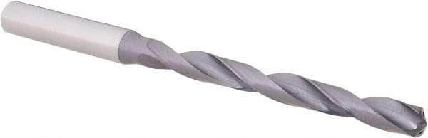 OSG - Letter F, 140° Point, Spiral Flute, Solid Carbide Taper Length Drill Bit - WD1 Finish, 66mm Flute Length, 106mm OAL, Series HP258 - Exact Tool & Supply
