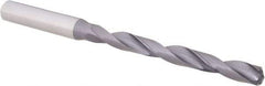 OSG - Letter F, 140° Point, Spiral Flute, Solid Carbide Taper Length Drill Bit - WD1 Finish, 66mm Flute Length, 106mm OAL, Series HP258 - Exact Tool & Supply