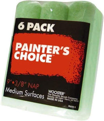 Wooster Brush - 3/8" Nap, 9" Wide Paint Roller - Medium Texture, Synthetic Knit - Exact Tool & Supply