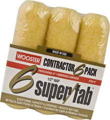 Wooster Brush - 1/2" Nap, 9" Wide Paint Roller - Semi-Rough Texture, Synthetic Knit - Exact Tool & Supply