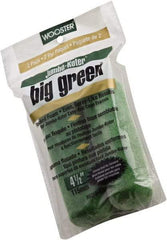 Wooster Brush - 3/8" Nap, 4-1/2" Wide Paint Mini Roller Covers - Smooth Texture, Foam - Exact Tool & Supply