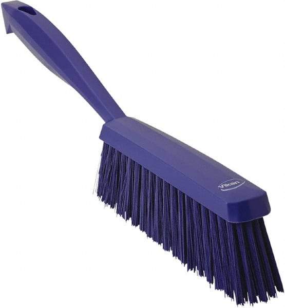 Vikan - 14" OAL, Polyester Staple Set Bench Brush - 2" Bristle Length, 6-3/8" Long Head, Purple - Exact Tool & Supply