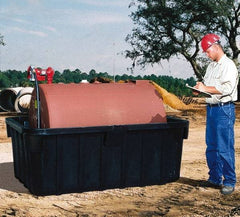 UltraTech - 605 Gal Sump, Polyethylene Containment Unit - 89" Long x 60" Wide x 34" High - Exact Tool & Supply