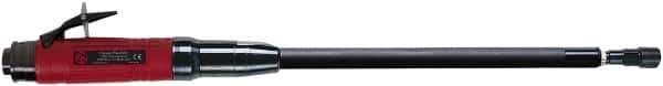 Chicago Pneumatic - 1/4" Collet, Straight Handle, Air Extended Length Die Grinder - 12,000 RPM, Rear Exhaust, 33.9 CFM, 1.2 hp, 90 psi, 9.5mm Inlet - Exact Tool & Supply